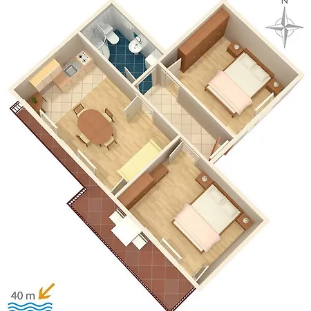 شقة Sumpetar 2965a *